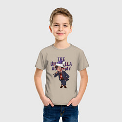 Футболка хлопковая детская Number Five Christmas, цвет: миндальный — фото 2