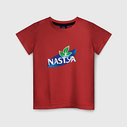 Футболка хлопковая детская Nestea Настя, цвет: красный