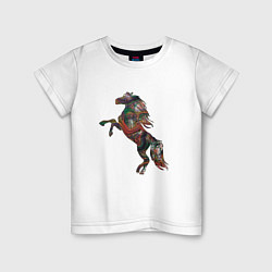 Детская футболка Лошадь из линий