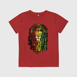 Футболка хлопковая детская Jam lioN, цвет: красный