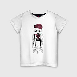 Детская футболка Panda hipster