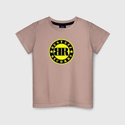 Футболка хлопковая детская 9 грамм: Logo Bustazz Records, цвет: пыльно-розовый