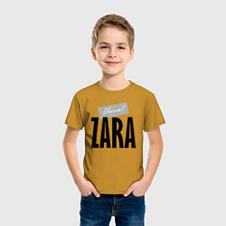 Футболка хлопковая детская Unreal Zara, цвет: горчичный — фото 2