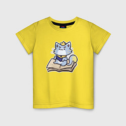 Футболка хлопковая детская The Magical Cat Yuumi, цвет: желтый