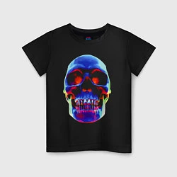 Детская футболка Cool neon skull