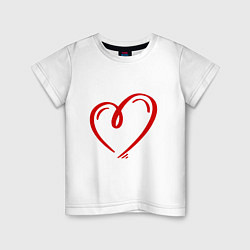 Детская футболка СЕРДЦЕ И НИЧЕГО ЛИШНЕГО просто сердце