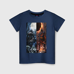 Детская футболка Dark Souls x Bloodborne Дарк Соулс