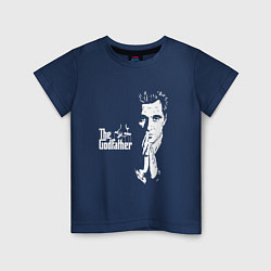 Футболка хлопковая детская Крёстный отец Logo, цвет: тёмно-синий