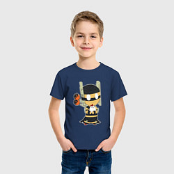 Футболка хлопковая детская Shadow Shaman Chibi, цвет: тёмно-синий — фото 2