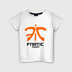 Футболка хлопковая детская Dota 2: Fnatic Team, цвет: белый