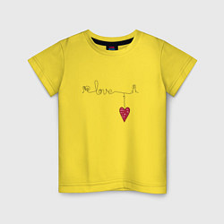 Детская футболка Love Сердечко