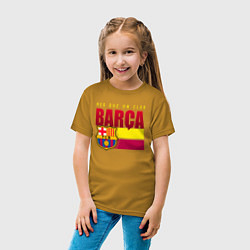 Футболка хлопковая детская BARCA Ф К БАРСЕЛОНА, цвет: горчичный — фото 2