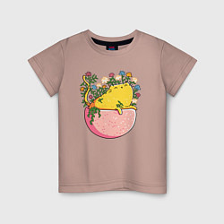 Детская футболка Цветочный котя