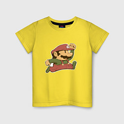 Детская футболка Марио в прыжке