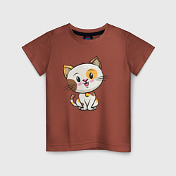 Детская футболка Пятнистый котик