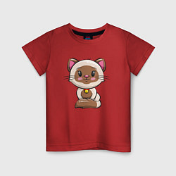 Детская футболка Пятнистый котенок