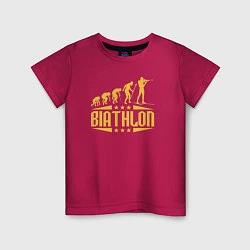 Детская футболка Биатлон эволюция