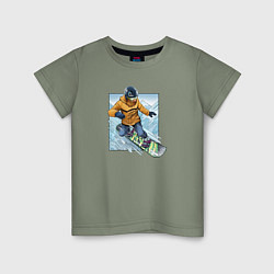 Детская футболка Арт Сноубордиста!