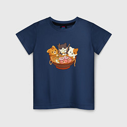 Детская футболка Kawaii Cat Ramen