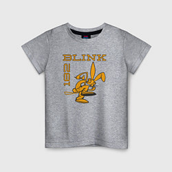 Футболка хлопковая детская Blink 182 Yellow Rabbit, цвет: меланж
