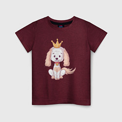 Детская футболка Собачка с короной