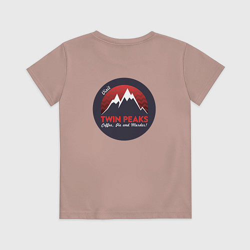 Детская футболка Твин Пикс 2022 ltd / Пыльно-розовый – фото 2