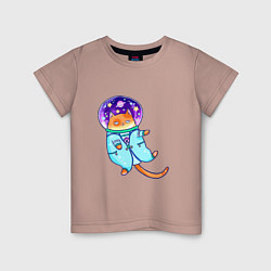 Детская футболка Кот в космосе 2022 две стороны