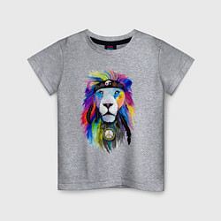 Детская футболка Color lion! Neon!