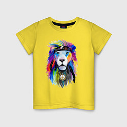 Детская футболка Color lion! Neon!