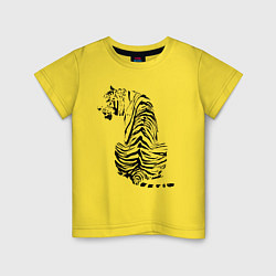 Детская футболка Тигр со спины