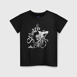 Детская футболка Scratch - трековые велогонки