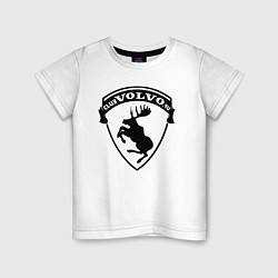 Детская футболка VOLVO логотип чёрный