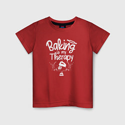 Детская футболка Выпечка моя терапия