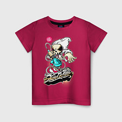 Детская футболка Скелетон с микрофоном