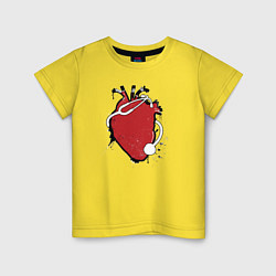 Детская футболка Фонендоскоп обвивает сердце