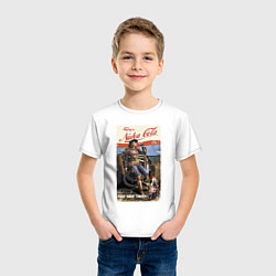 Футболка хлопковая детская Nuka Cola - raid your first!, цвет: белый — фото 2