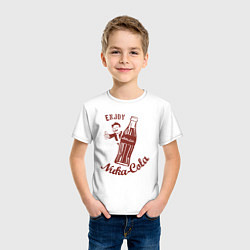 Футболка хлопковая детская Наслаждайся Нука Колой!, цвет: белый — фото 2