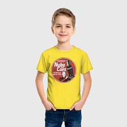 Футболка хлопковая детская Nuka Cola Ice Cold Retro, цвет: желтый — фото 2