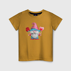 Детская футболка Гном влюбленный