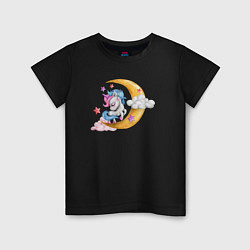 Детская футболка Единорог на облаках