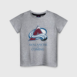 Детская футболка Colorado Avalanche are coming , Колорадо Эвеланш