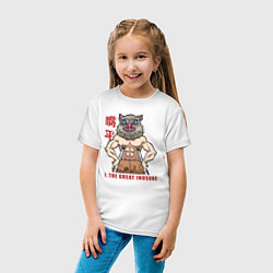 Футболка хлопковая детская Великий Иноске, цвет: белый — фото 2