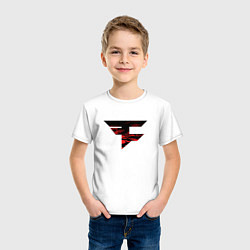 Футболка хлопковая детская Faze Clan 202223, цвет: белый — фото 2