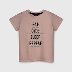 Детская футболка EAT CODE SLEEP REPEAT