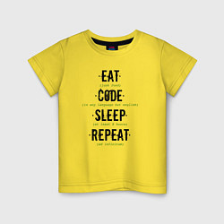 Детская футболка EAT CODE SLEEP REPEAT