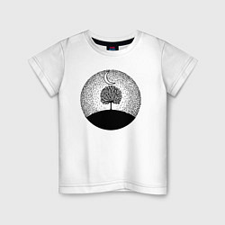 Детская футболка Луна и дерево