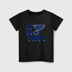 Детская футболка It is St Louis Blues time Сент Луис Блюз
