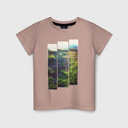Детская футболка Тропа с цветами к морю