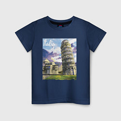Детская футболка Италия Пизанская башня