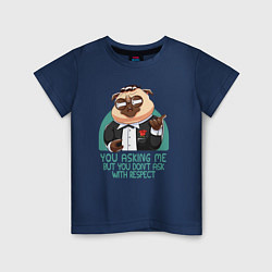 Детская футболка Мопс в костюме